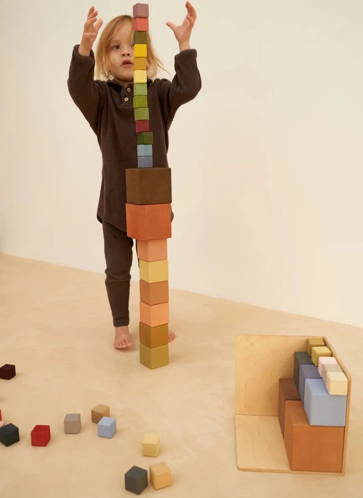 Raduga Grez - Wooden blocks - 27 pieces | Brown
