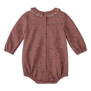 Lililotte - Castille Fleurie Organic Cotton Romper | Dust Pink