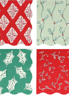 Meri Meri - Large Block Printed Christmas Napkins - Set of 16