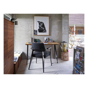 Vitra - Executive Chair, Black Base - Jean Prouvé | Dark Gray