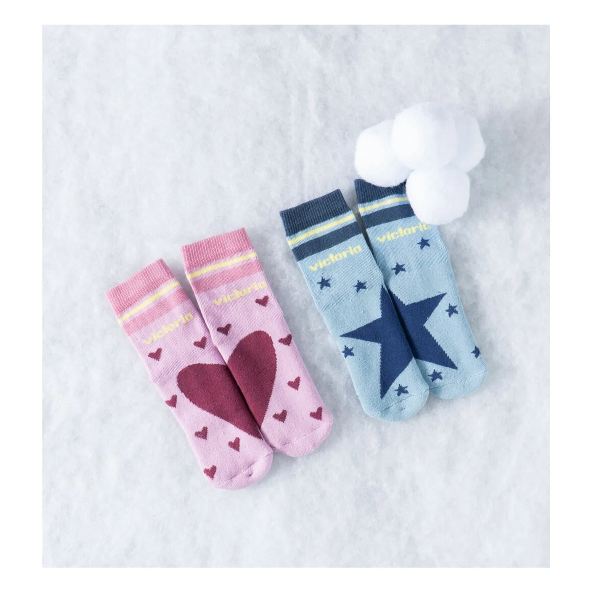 Victoria - Pink Heart Socks