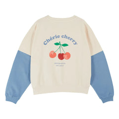 Emile et Ida - Organic Cotton Printed Sweatshirt | Cream
