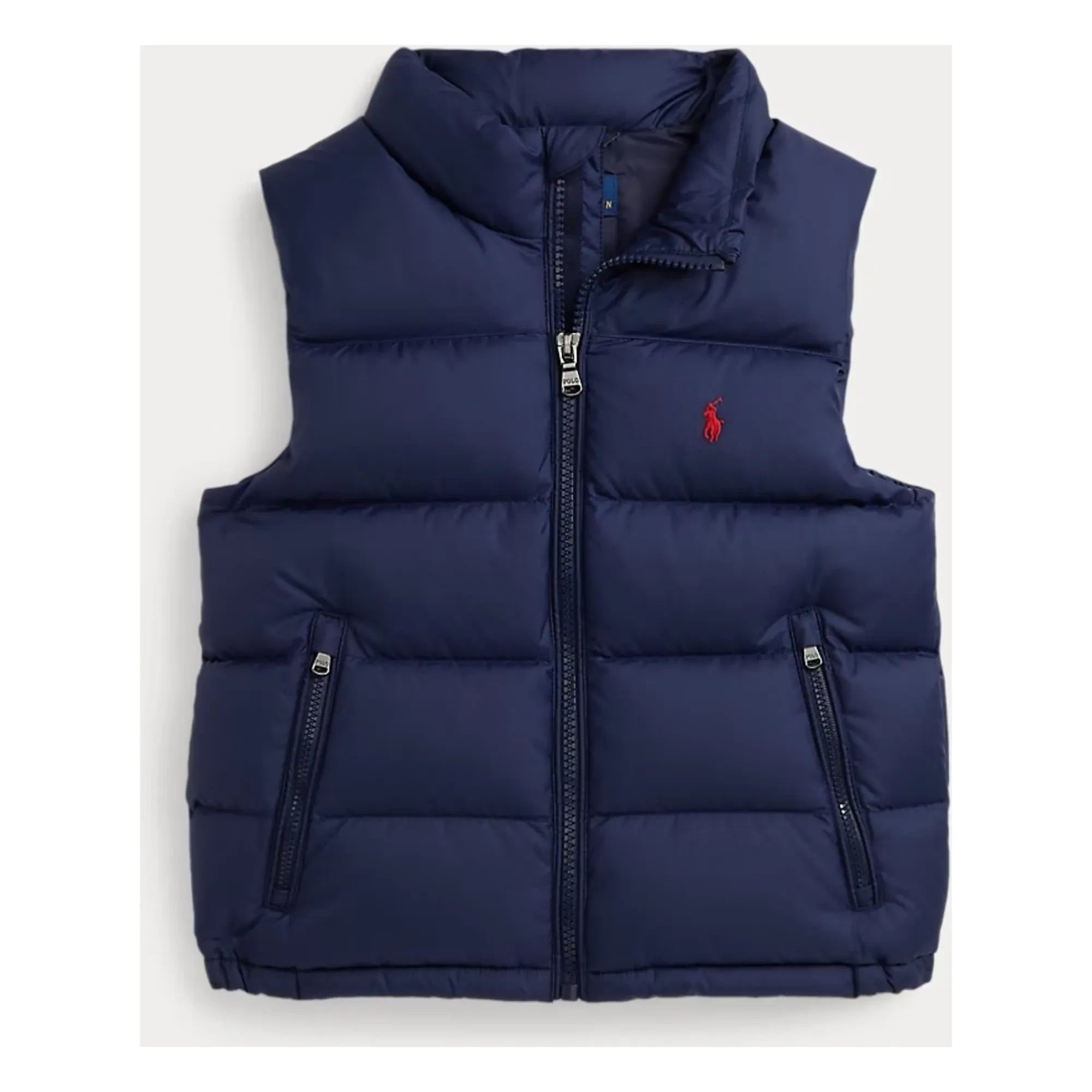 Ralph Lauren - Logo Sleeveless Puffer Vest Made from Recycled Fibers | Navy Blue