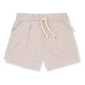 1+ in the family - Colomers Linen Bermuda | Beige