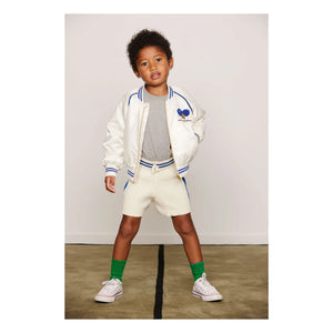 Mini Rodini - Animal Patches Organic Cotton T-Shirt | Heather grey