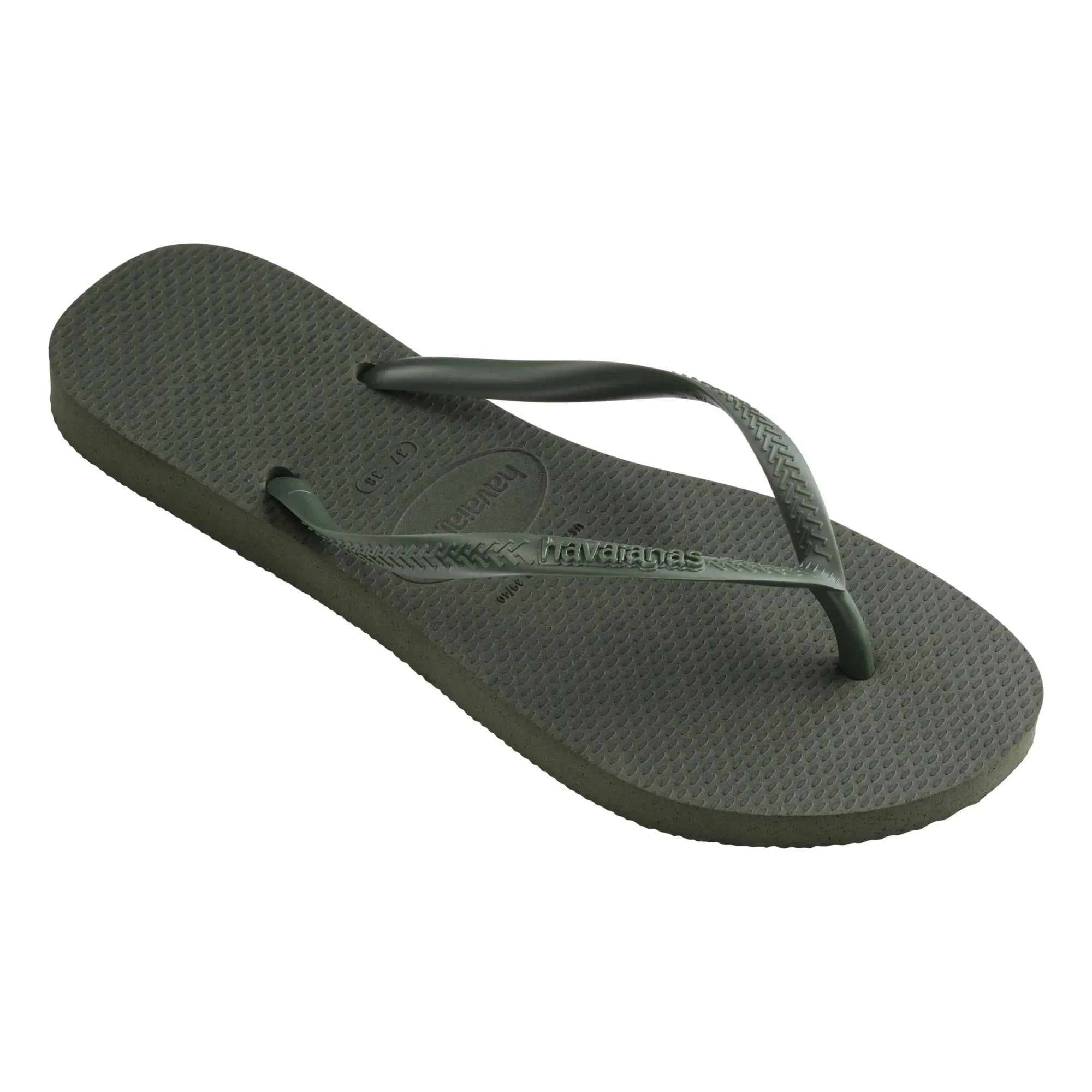 Havaianas - Thin Toe Post Flip Flops | Olive Green
