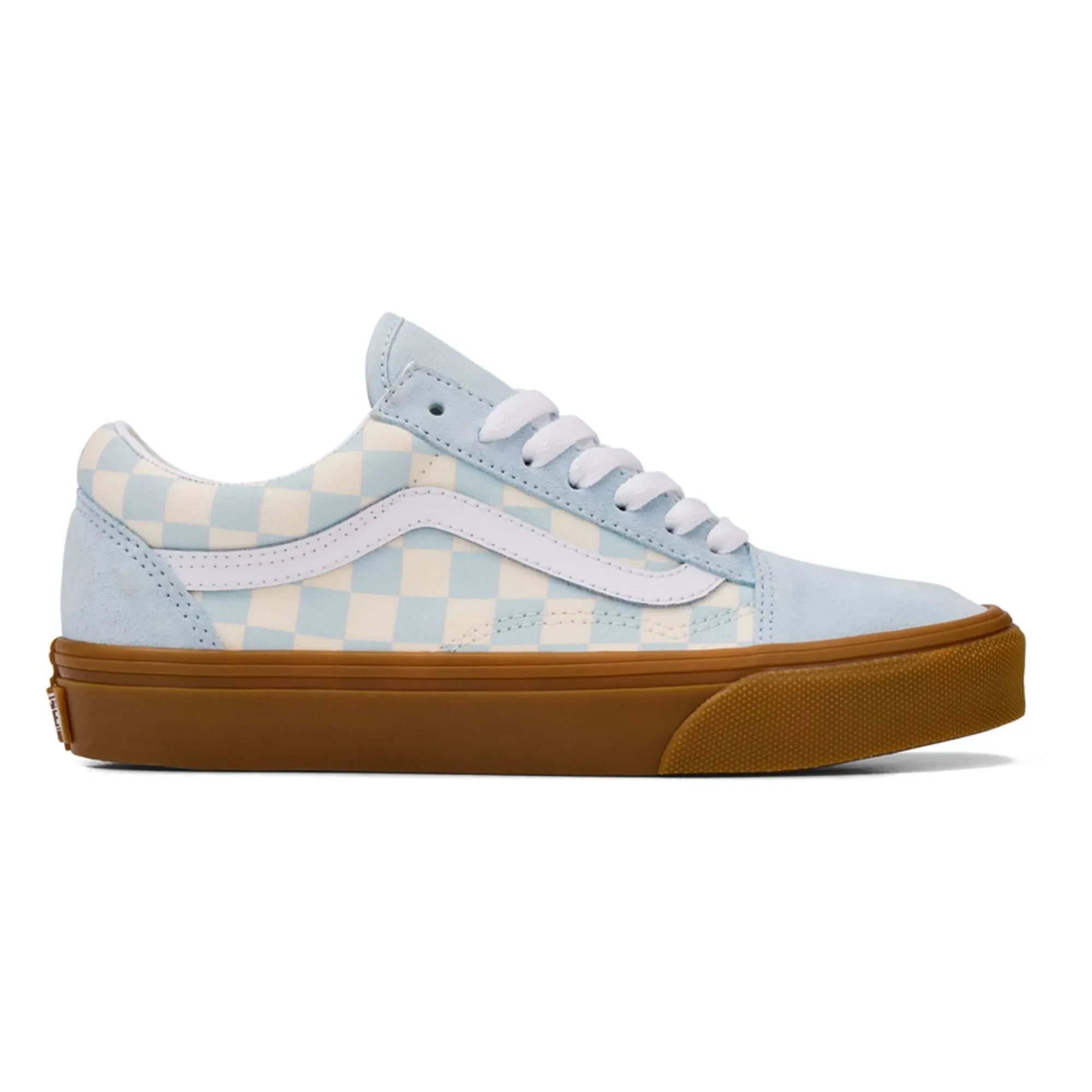 Vans - Sneakers Laces Old Skool Gum Check | Light blue