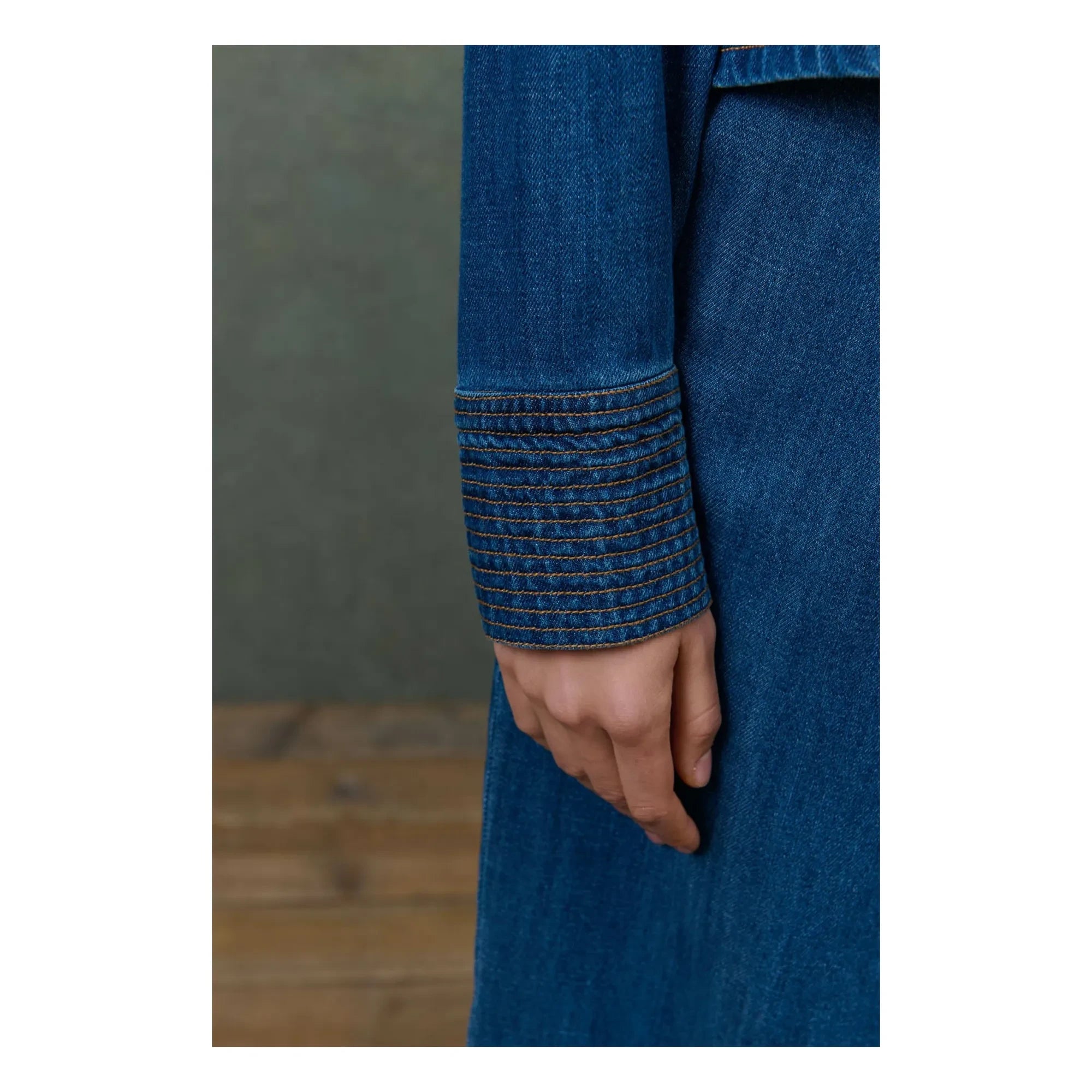 Louise Misha - Ylayana Denim gömlek - Kadın koleksiyonu | Mavi