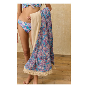 Louise Misha - Lana Organic Cotton Beach Towel | Blue