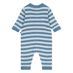 Petit Bateau - Striped Wool Romper | Blue
