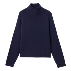 Bompard - Hammer Neck Cashmere Sweater | Navy