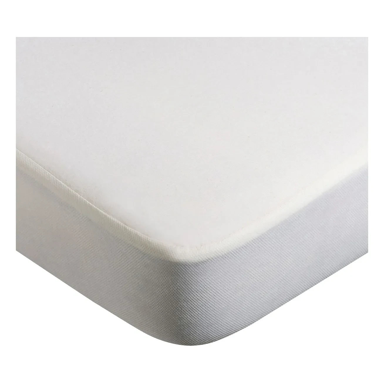 Charlie Crane - Kumi Crib Bamboo Mattress Protector | White