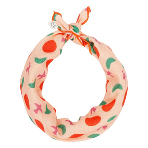 Jenest - Birds Pattern Organic Cotton Bandana | Peach