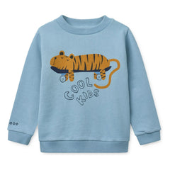 Liewood - Thora Tigre organik pamuklu sweatshirt | Mavi