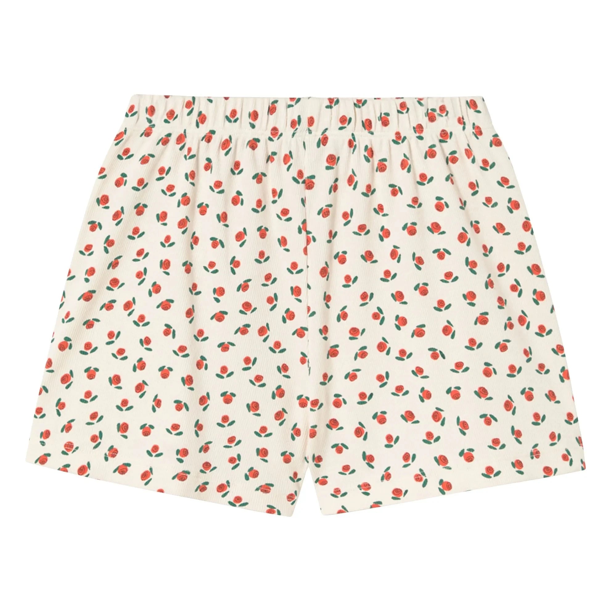 Tinycottons - Puffy Shorts Roses Organic Cotton | White