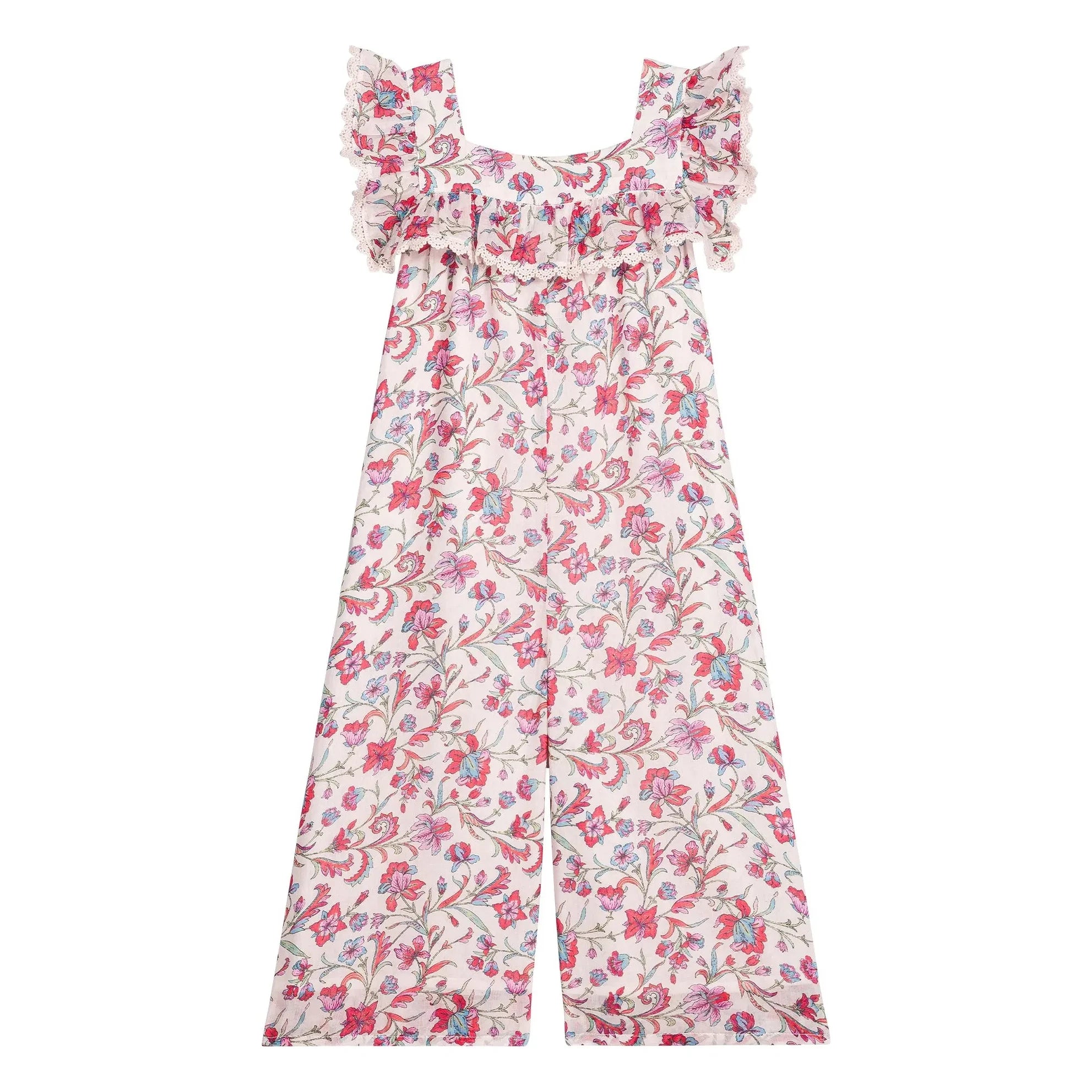 Louise Misha - Irma Fleurie organic cotton romper | Cream