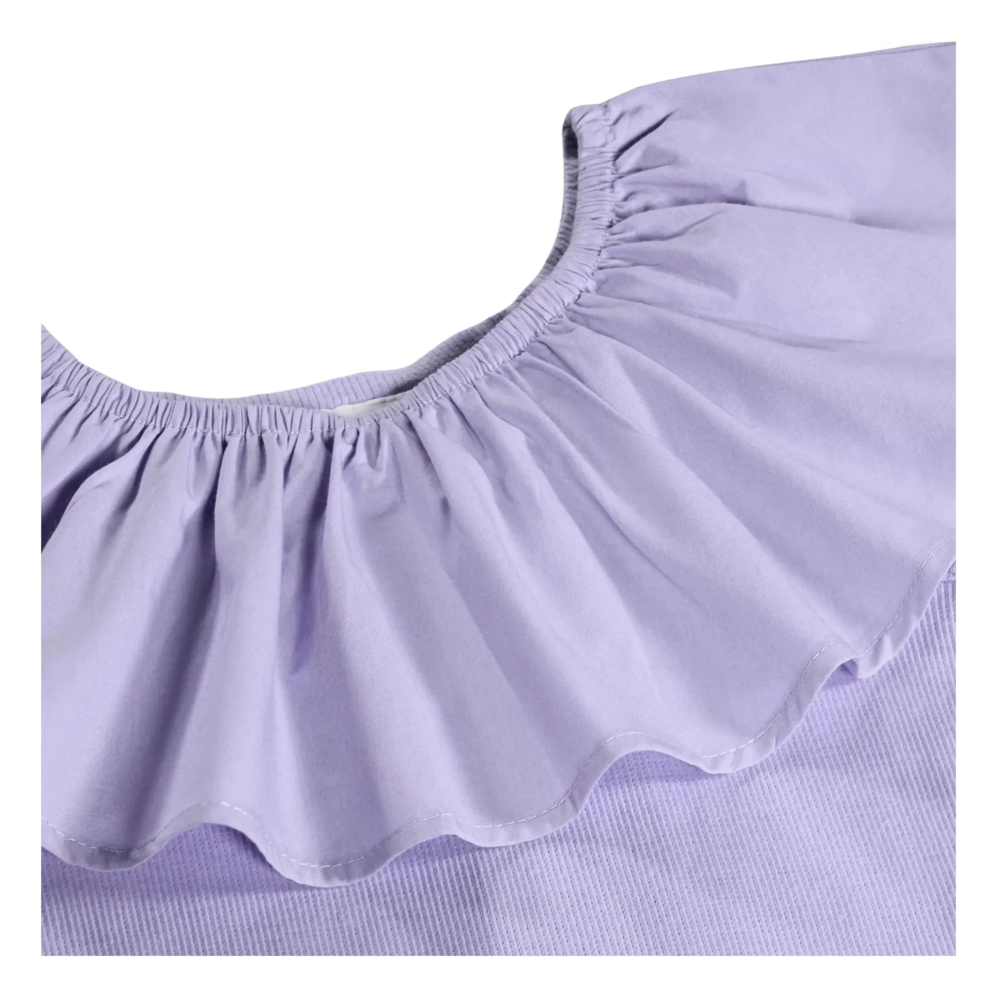 Molo - Reca organic cotton ruffle top | Lilac