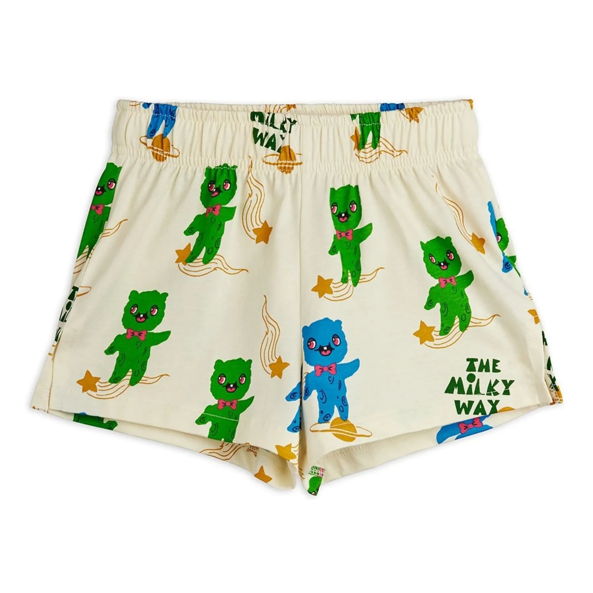 Mini Rodini - Aliens Organic Cotton Shorts | Ecru