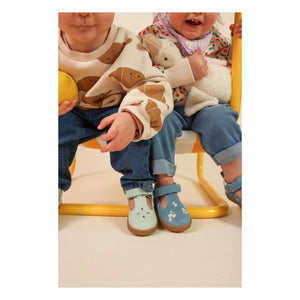 Lazare - Babies Pia Etoile Süet | Buz Mavisi