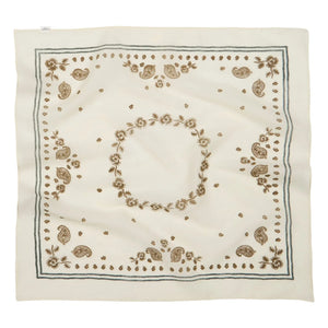 Becksöndergaard - Bloom Paisley Cotton Scarf | Ecru