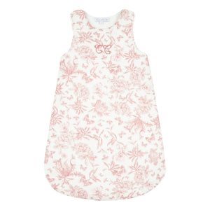 Tartine et Chocolat - Toile de Jouy Baby Sleep Suit | Peach