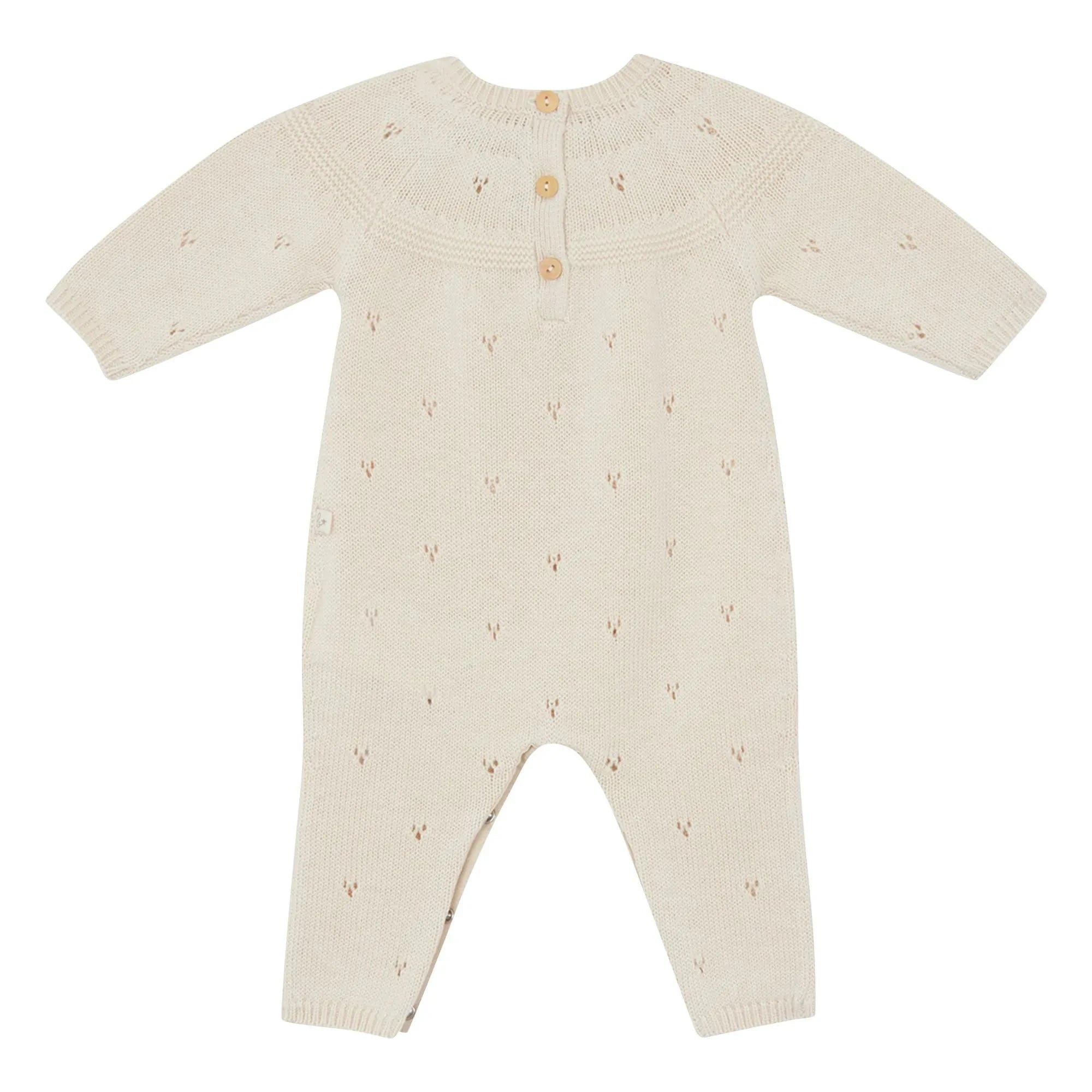 Bonton - Lalaland Merino Wool Romper | Ecru