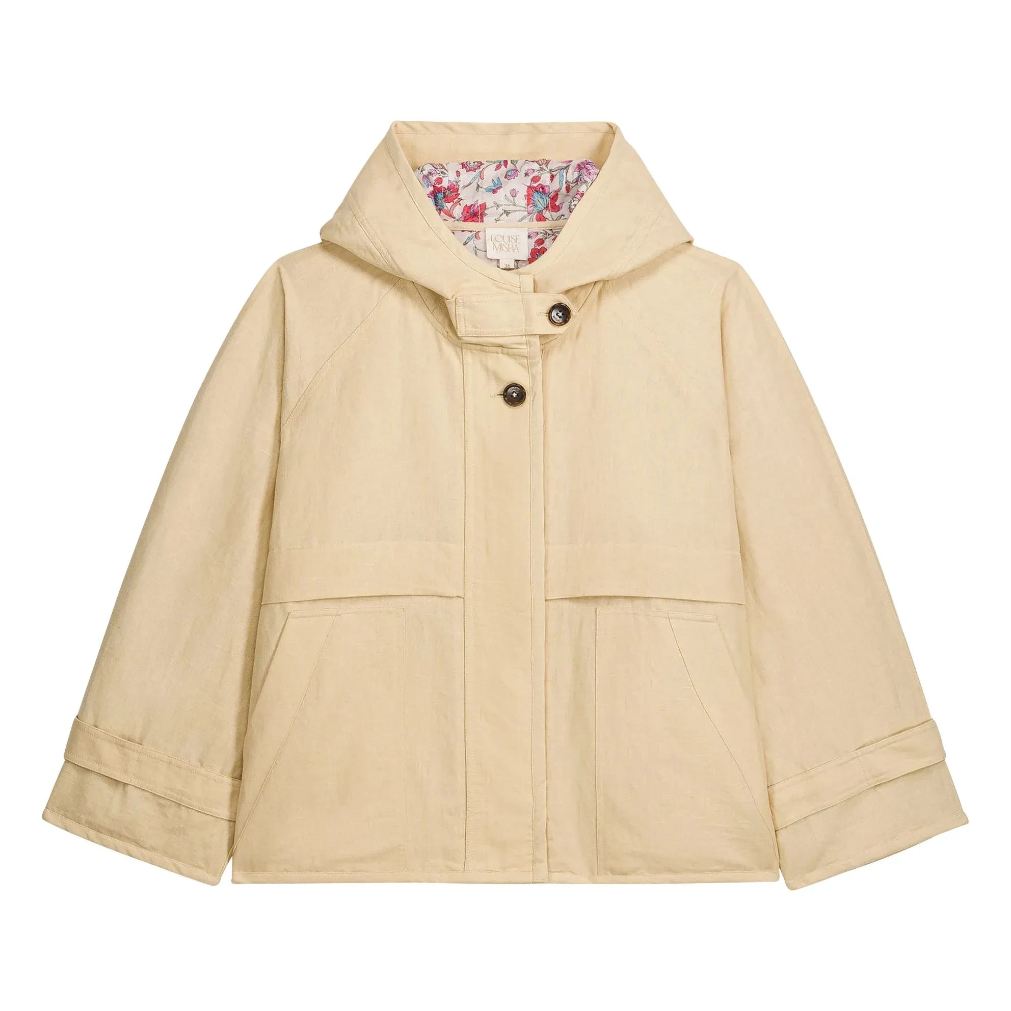 Louise Misha - Bertille Linen & Cotton Jacket | Ivory