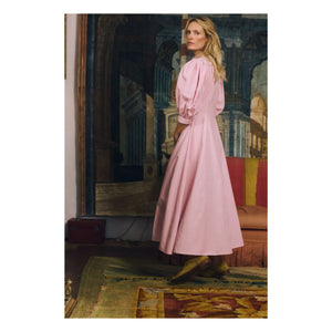Maria de la Orden - Dimitra Striped Cotton Dress | Pink
