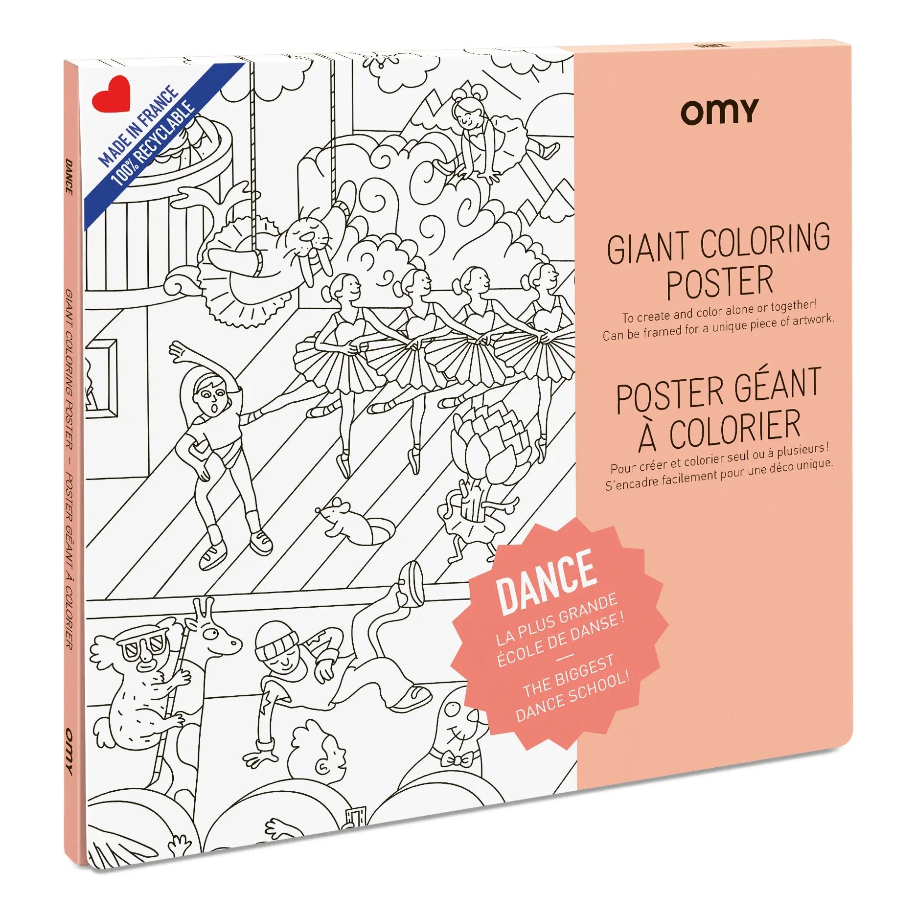 Omy - Dance Giant Poster | White