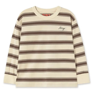 Tinycottons - Organic Cotton Striped T-Shirt | Cream