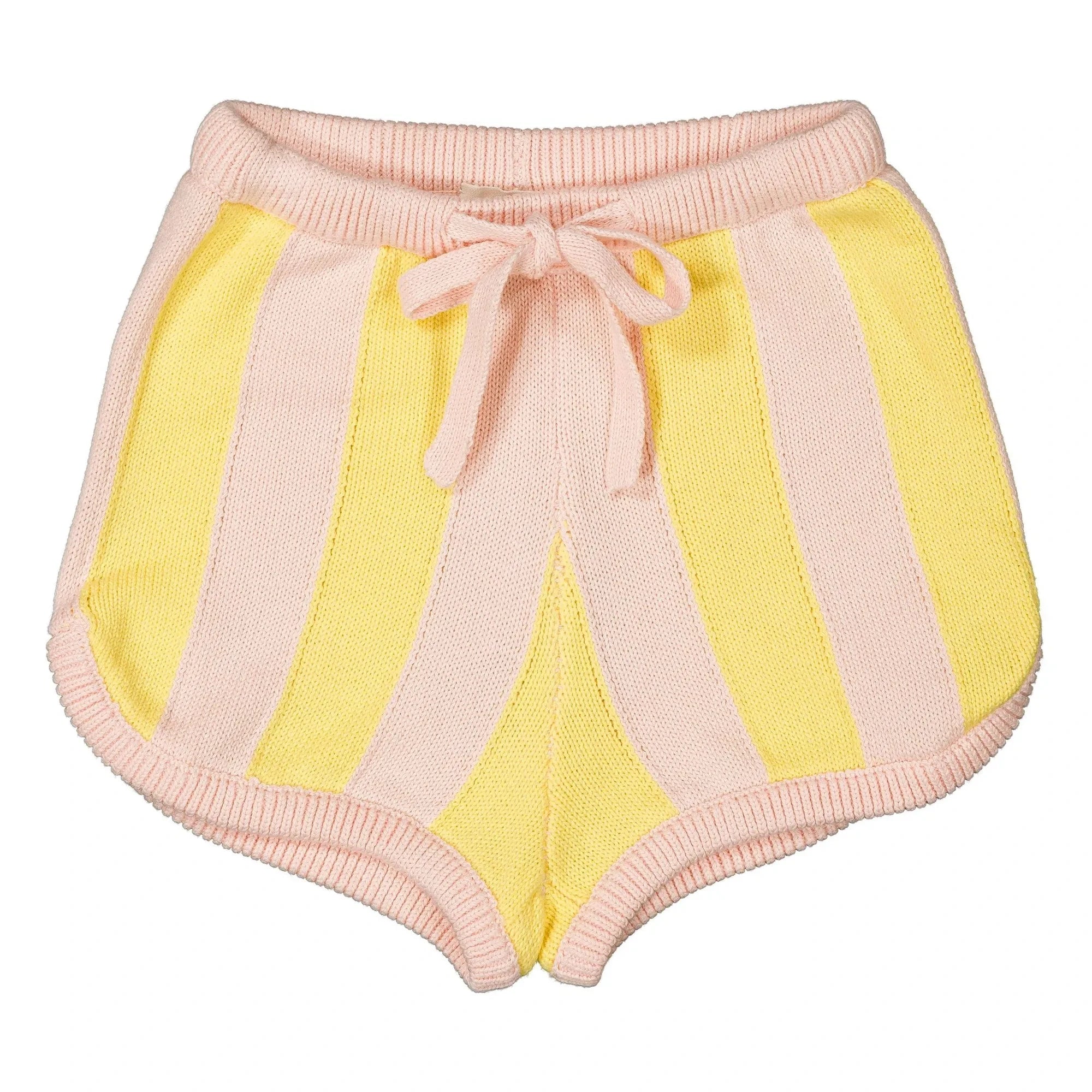Louis Louise - Striped Iris Shorts | Yellow