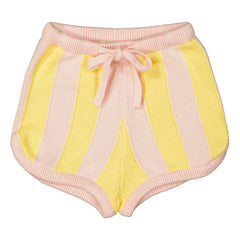 Louis Louise - Striped Iris Shorts | Yellow