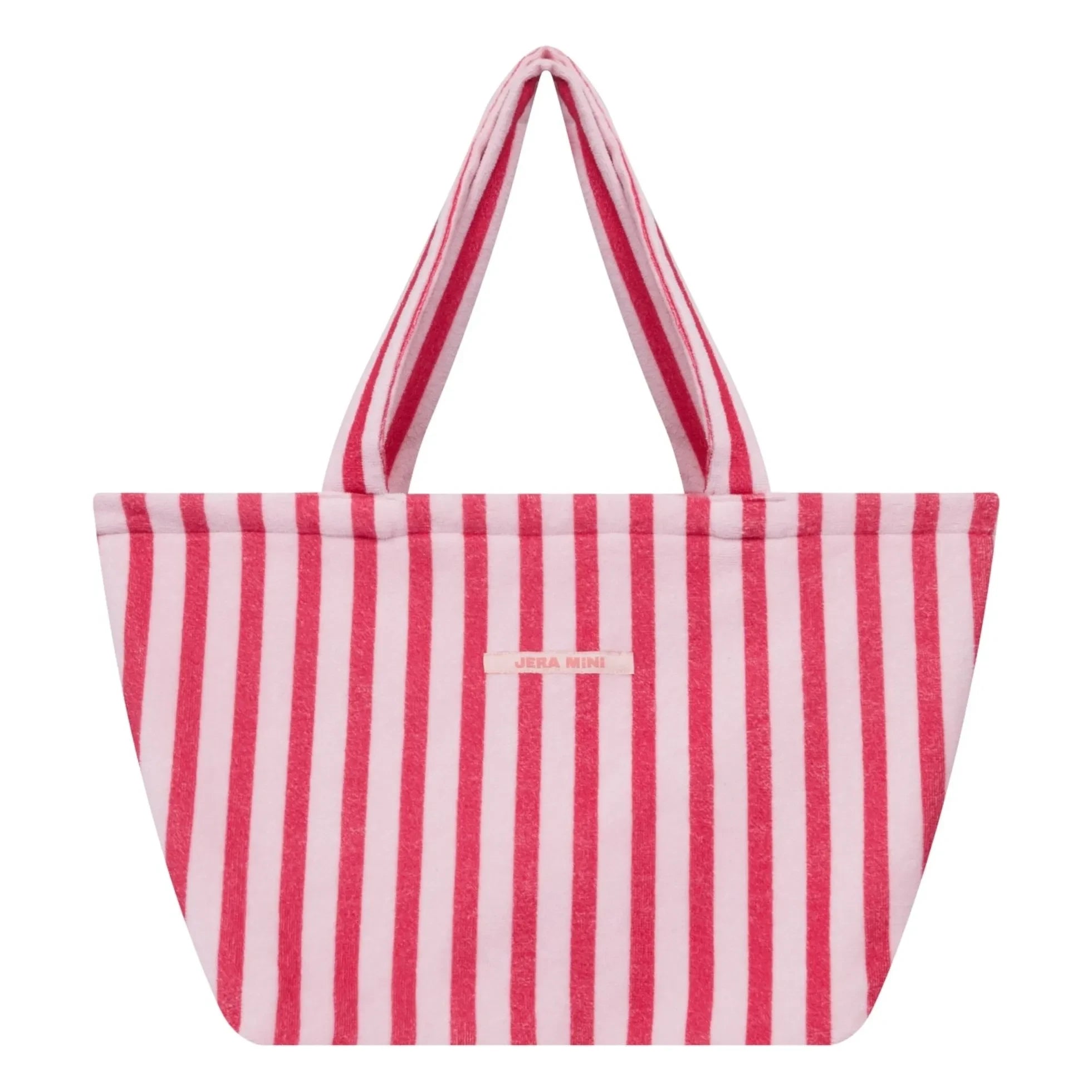 Jera Mini - Striped Towel Beach Bag | Pink