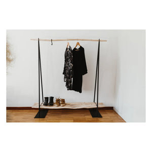 Cosydar - Shelved Clothes Hanger - 150 x 50 cm | Black