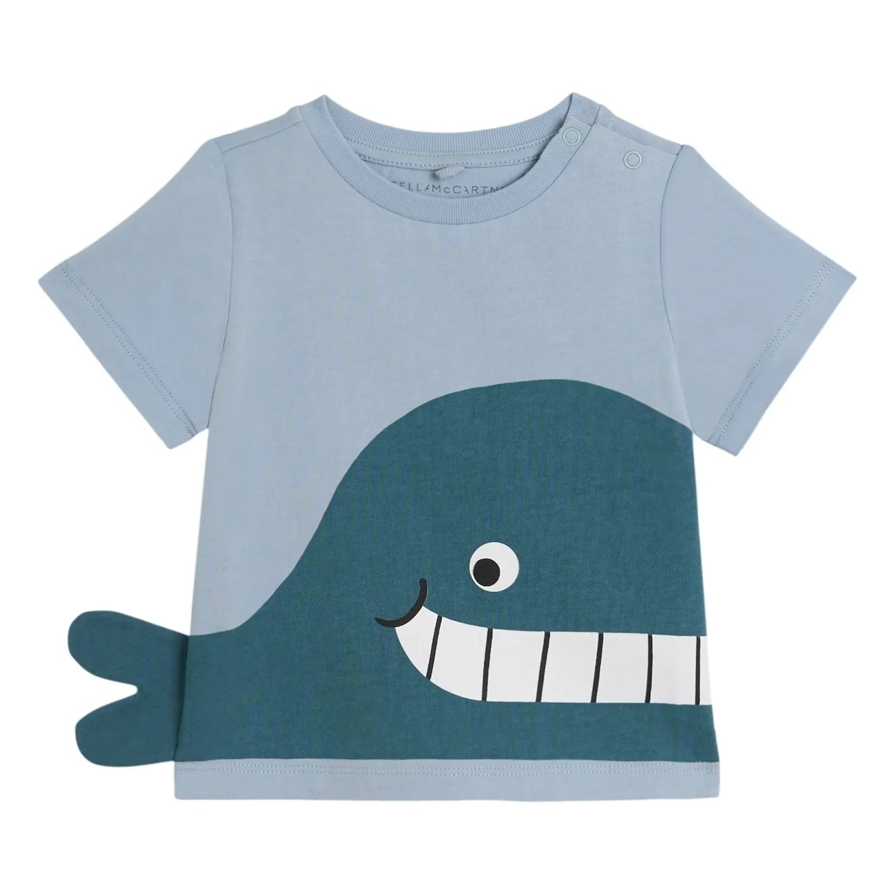 Stella McCartney Kids - Whale Detail T-Shirt | Blue