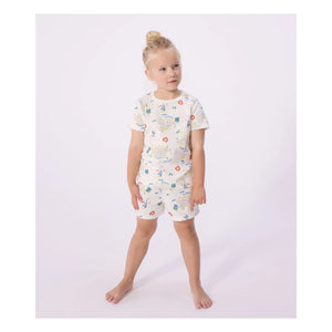 Petit Bateau - Opera Şort Pijama | Beyaz