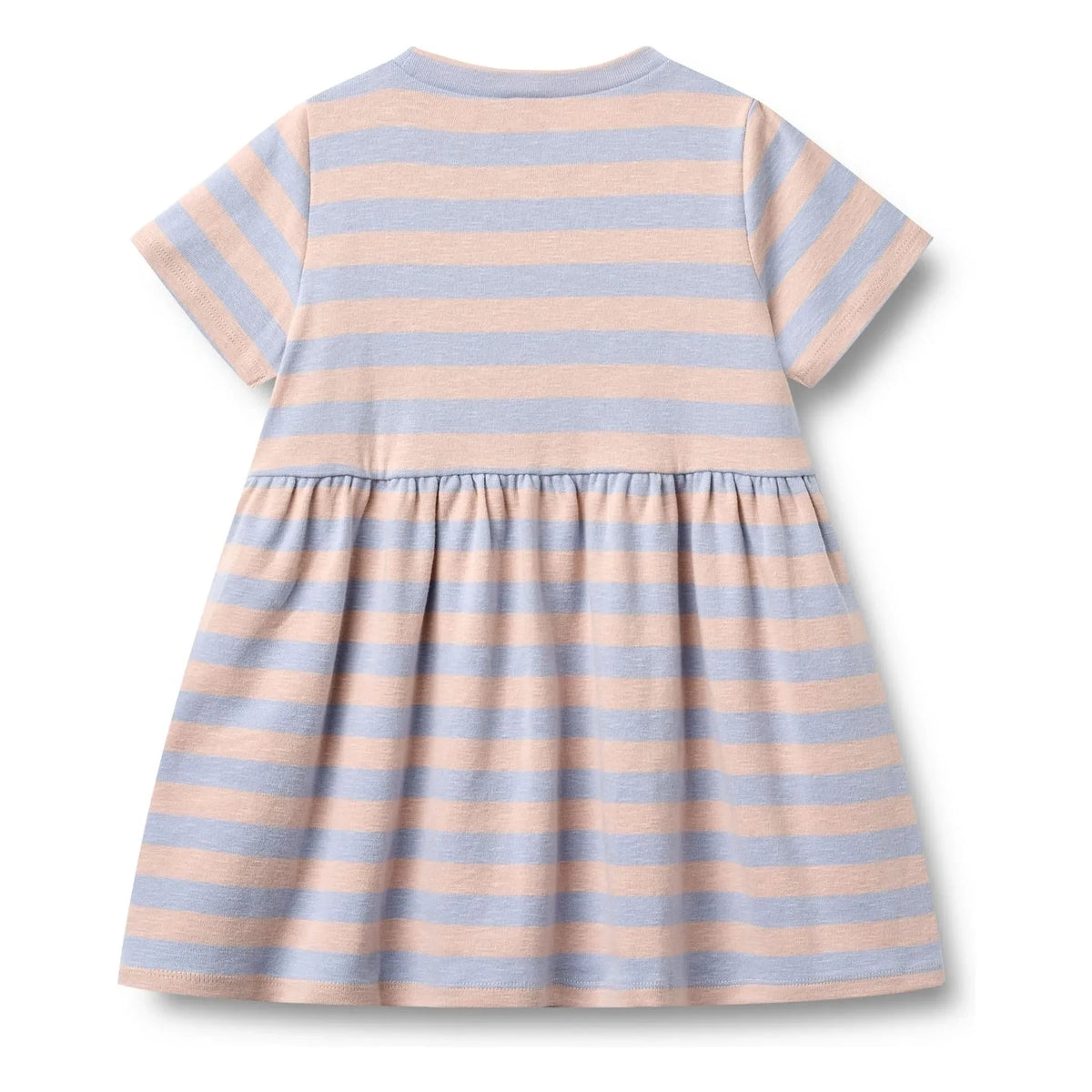 Wheat - Striped Anna Jersey Dress Organic Cotton | Pale Pink