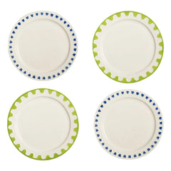 &Klevering - Folk Patterned Plates - Set of 4