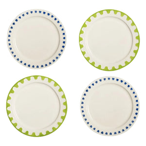 &Klevering - Folk Patterned Plates - Set of 4