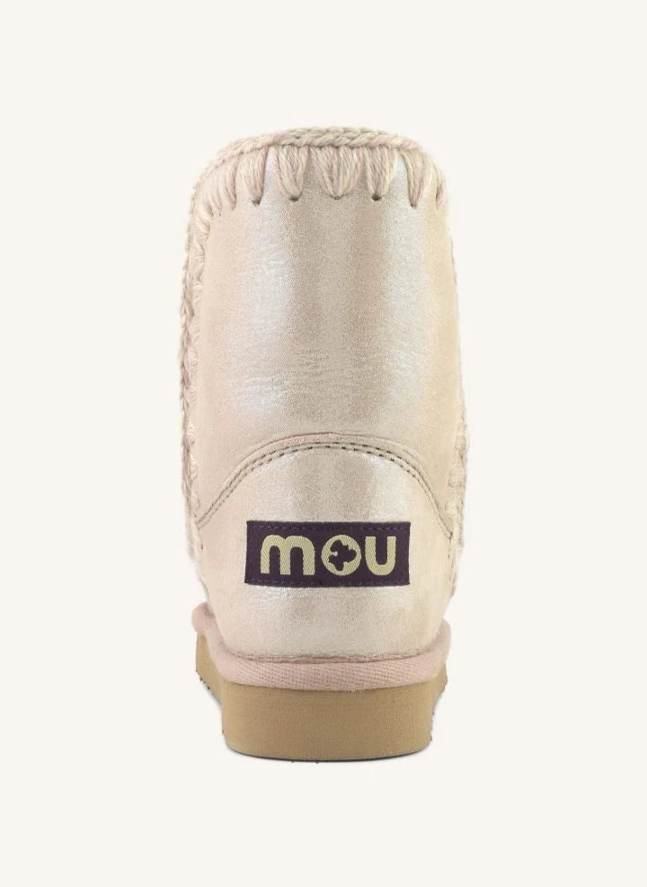 Mou - Eskimo Iridescent Boot | Pale Pink