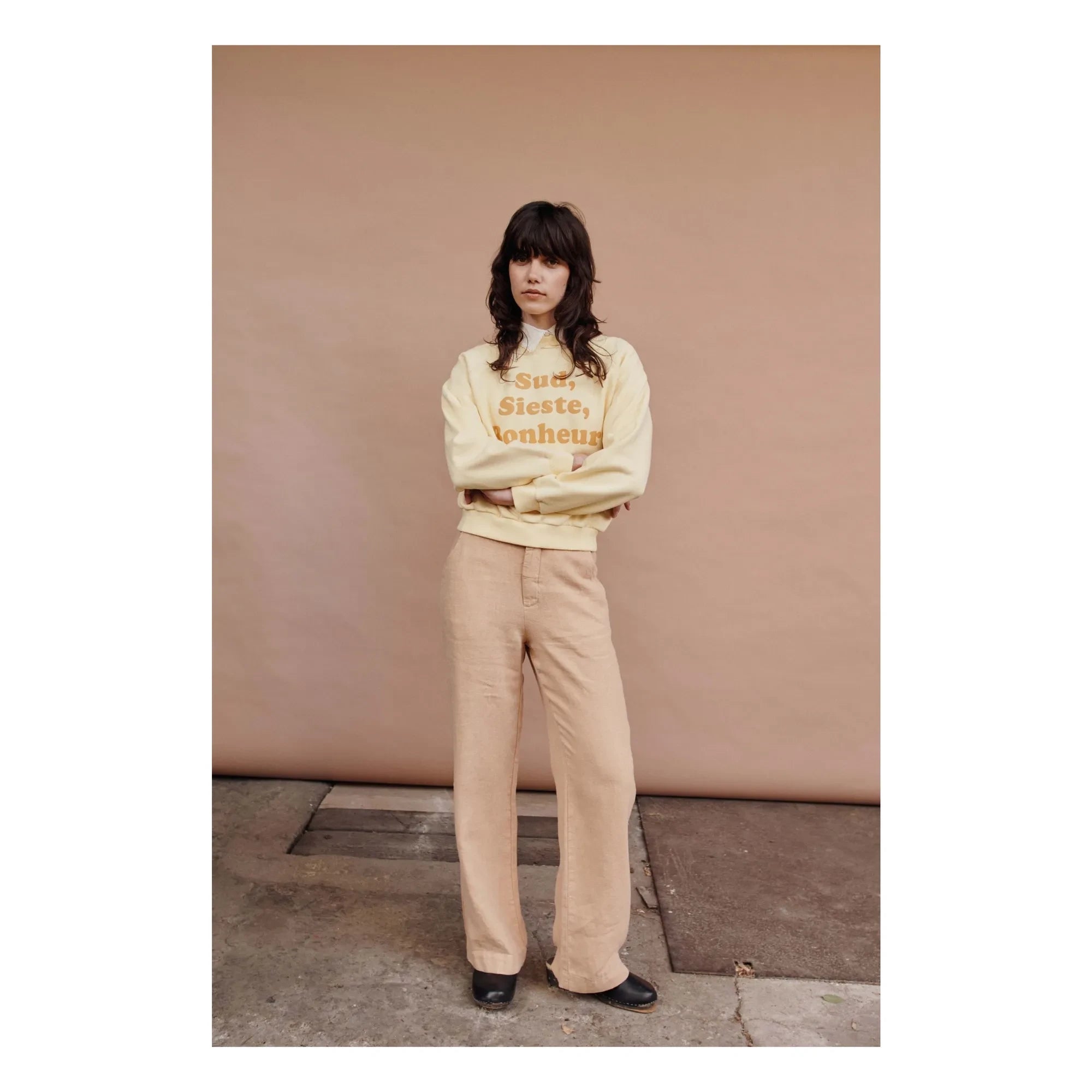 Emile et Ida - Sweat Message Organik pamuk | Mimosa