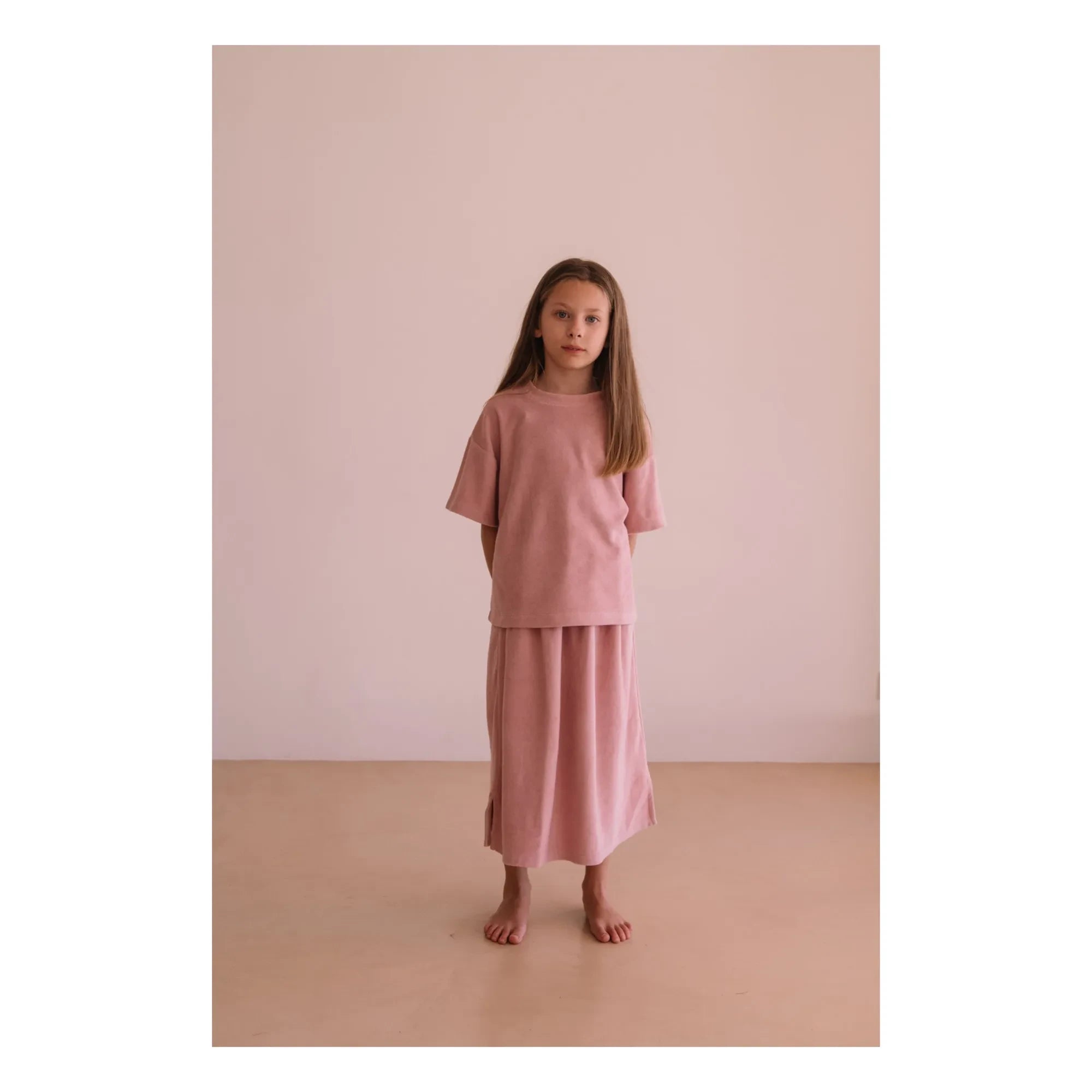 We Are Kids - Jordan Organic Cotton Towel T-Shirt | Soft Pink