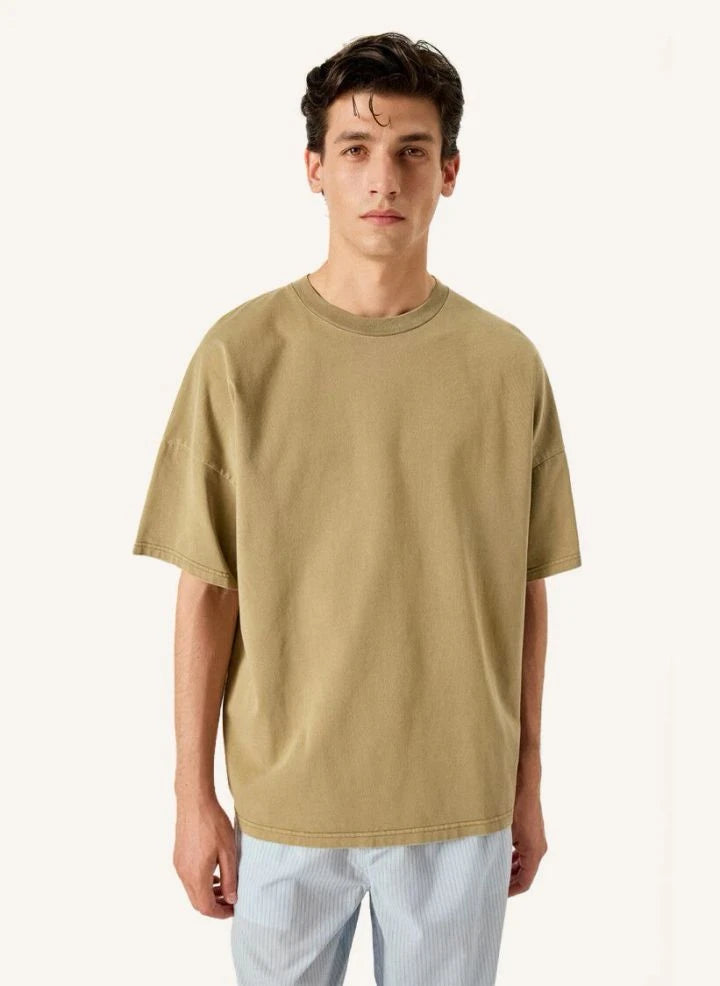 American Vintage - Fizvalley Cotton T-Shirt | Khaki