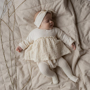 1+ In The Family Nicoline Dress - Ecru-Dresses-Ecru-12m | Natural Baby Shower