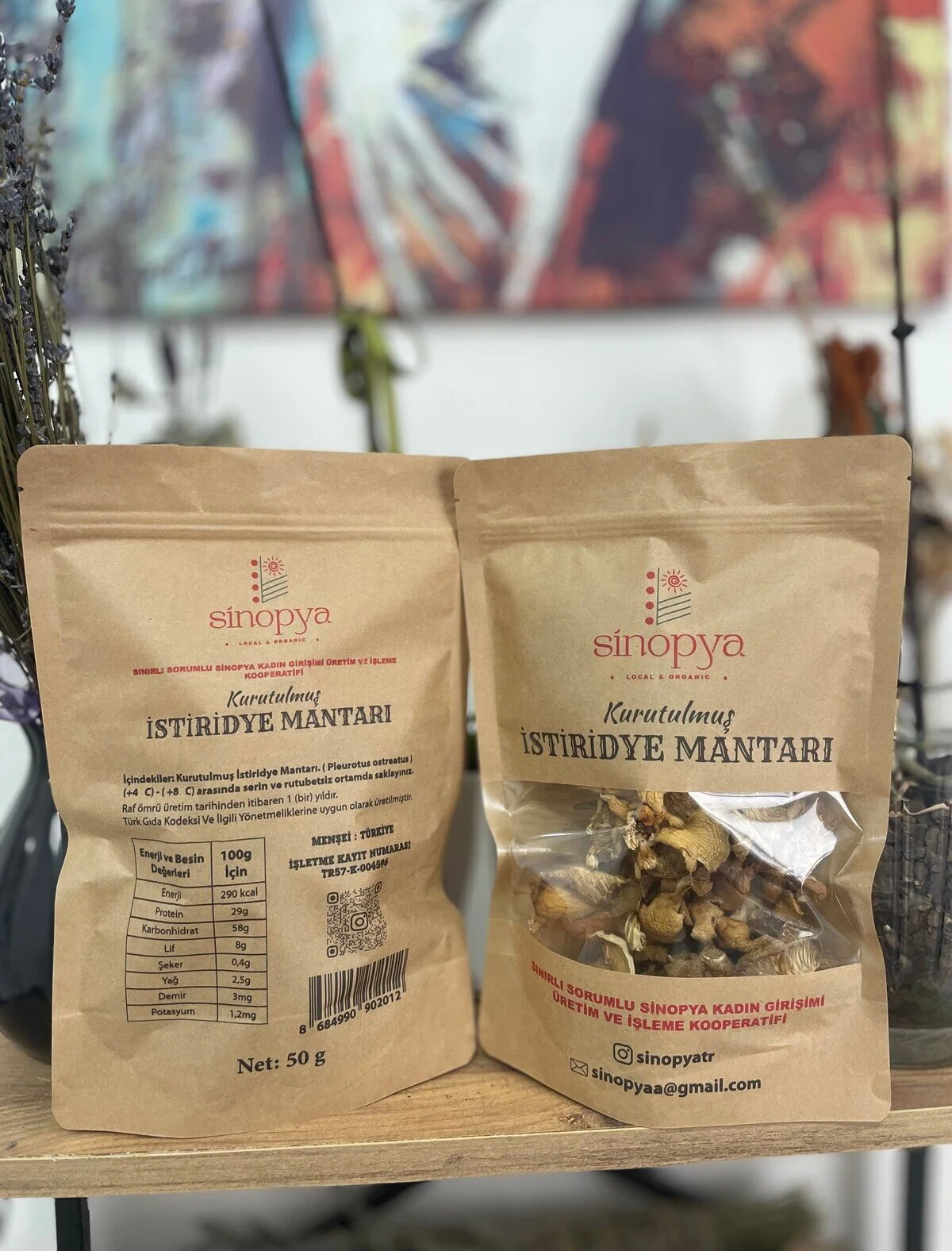 Sinopya - İstiridye Mantarı Kurusu 50 GR