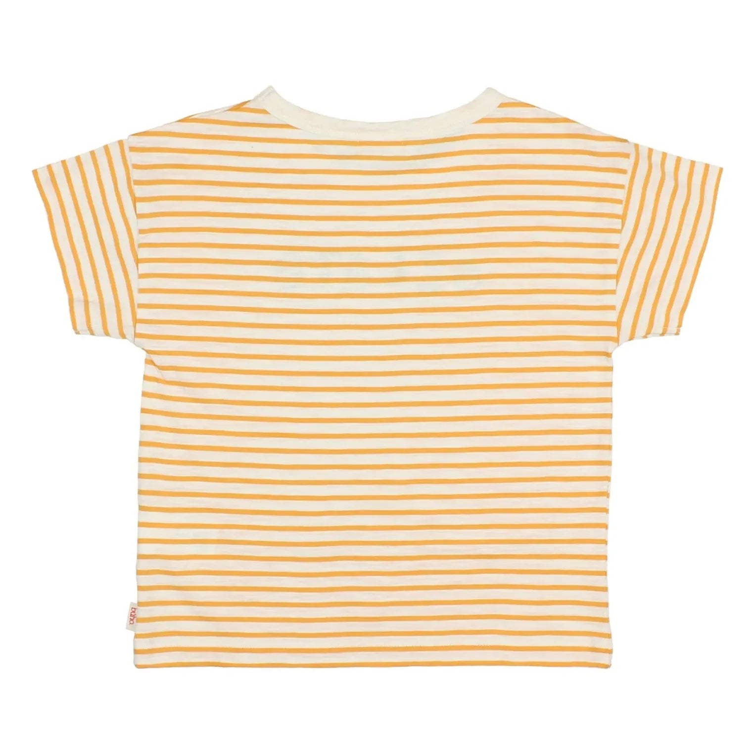 Búho - Striped Gelato Organic Cotton T-Shirt | Yellow