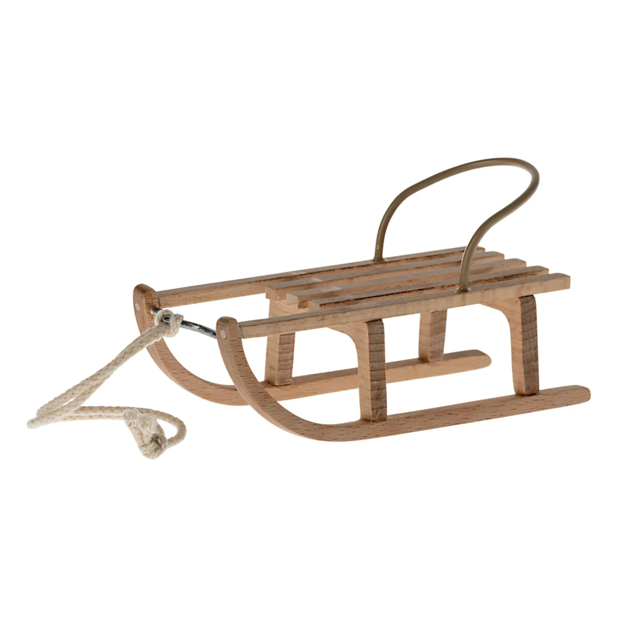 Maileg - Wooden Sledge | Natural