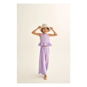 Cozmo - Blair Cotton Fleece Blouse | Lavender