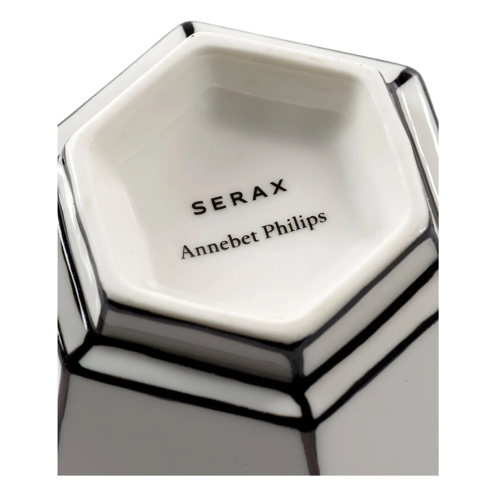 Serax - Annabet Philips cup and saucer set - Set of 2 | Noir/Blanc