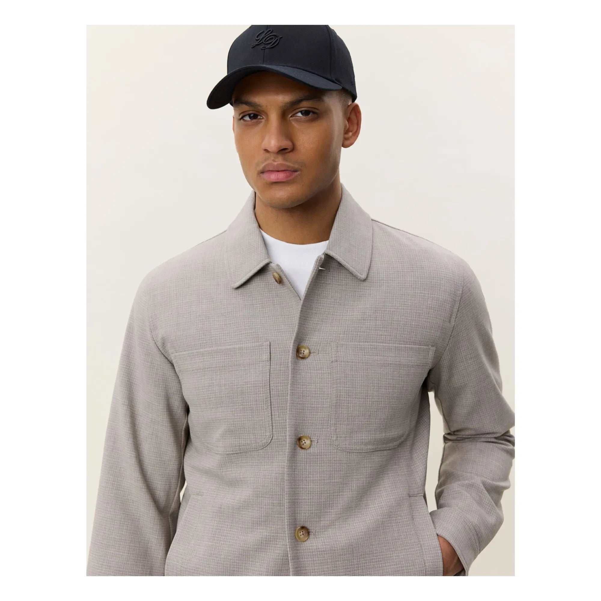 Les Deux - Veste Check Hybrid | Brown